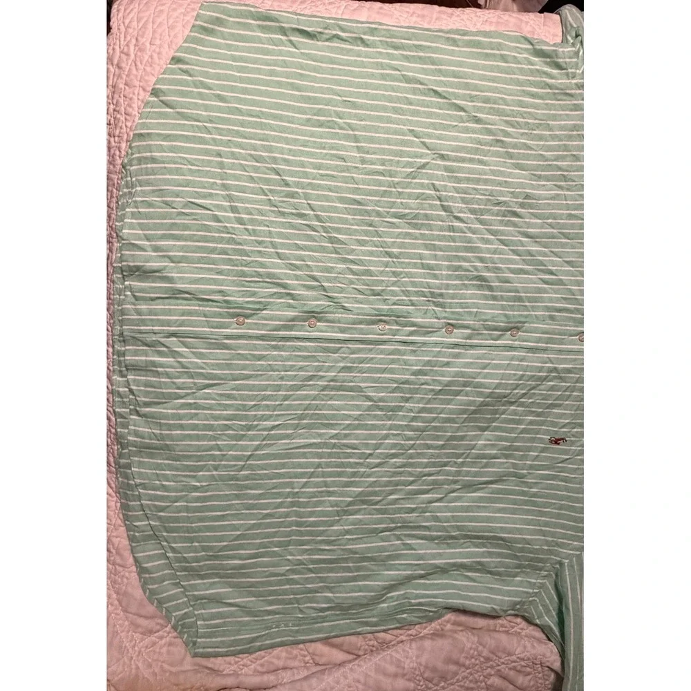 Polo Ralph Lauren Button Down Mens 3XB Mint Green White Striped Cotton Shirt